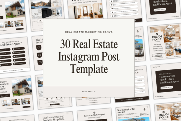 Download 30 Real Estate Canva Instagram Template - Canva instagram Collection