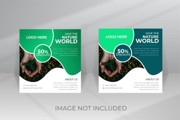 Download Nature Social Media Post Template - Premium Bundle