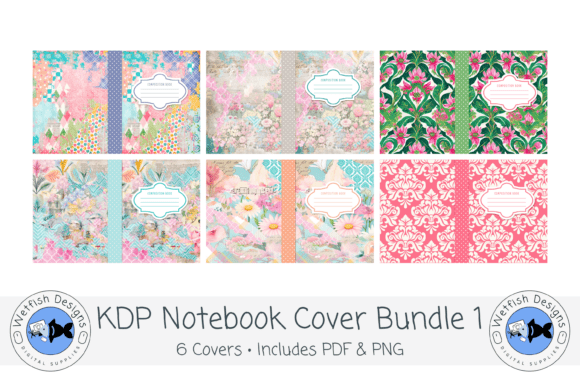 Download Shabby Chic KDP Notebook Cover Bundle 1 - Chic Collection