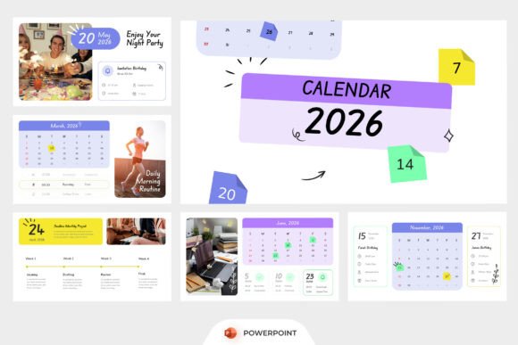 Download Creative Calendar 2026 PowerPoint - Creative Collection