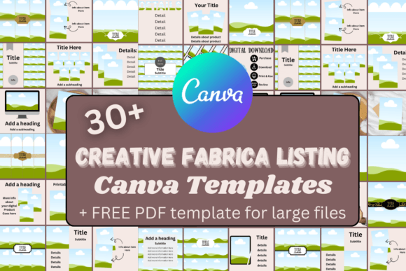 Download Creativefabrica Listing Canva Templates - Creative Collection
