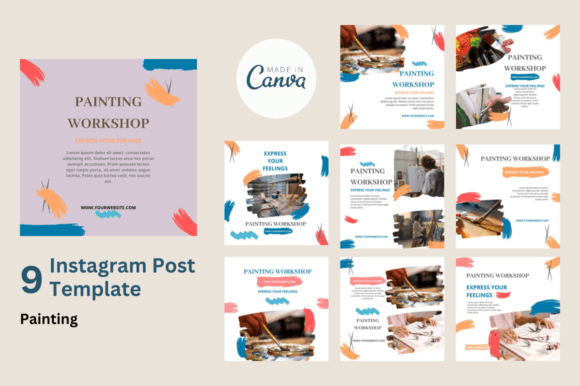 Download Painting Canva Instagram Post - Canva instagram Collection