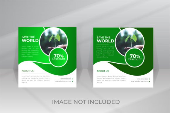 Download Nature Social Media Post Template - Premium Bundle