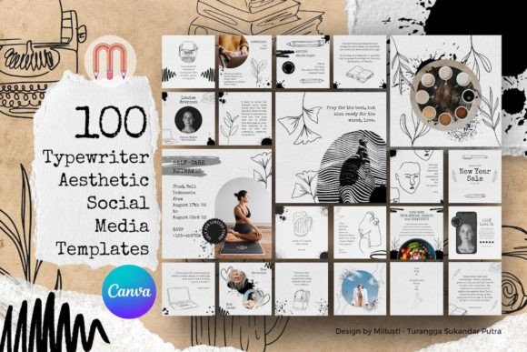 Download 100 Typewriter Canva Instagram Template - Canva instagram Collection