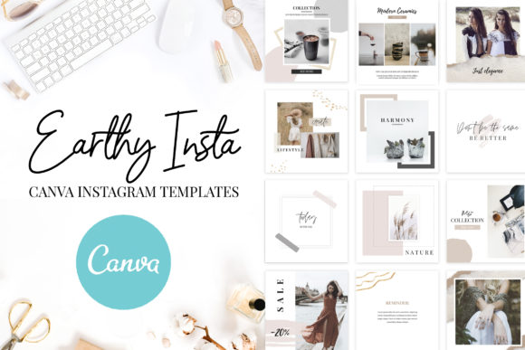 Download Canva Instagram Templates Earthy - Canva instagram Collection
